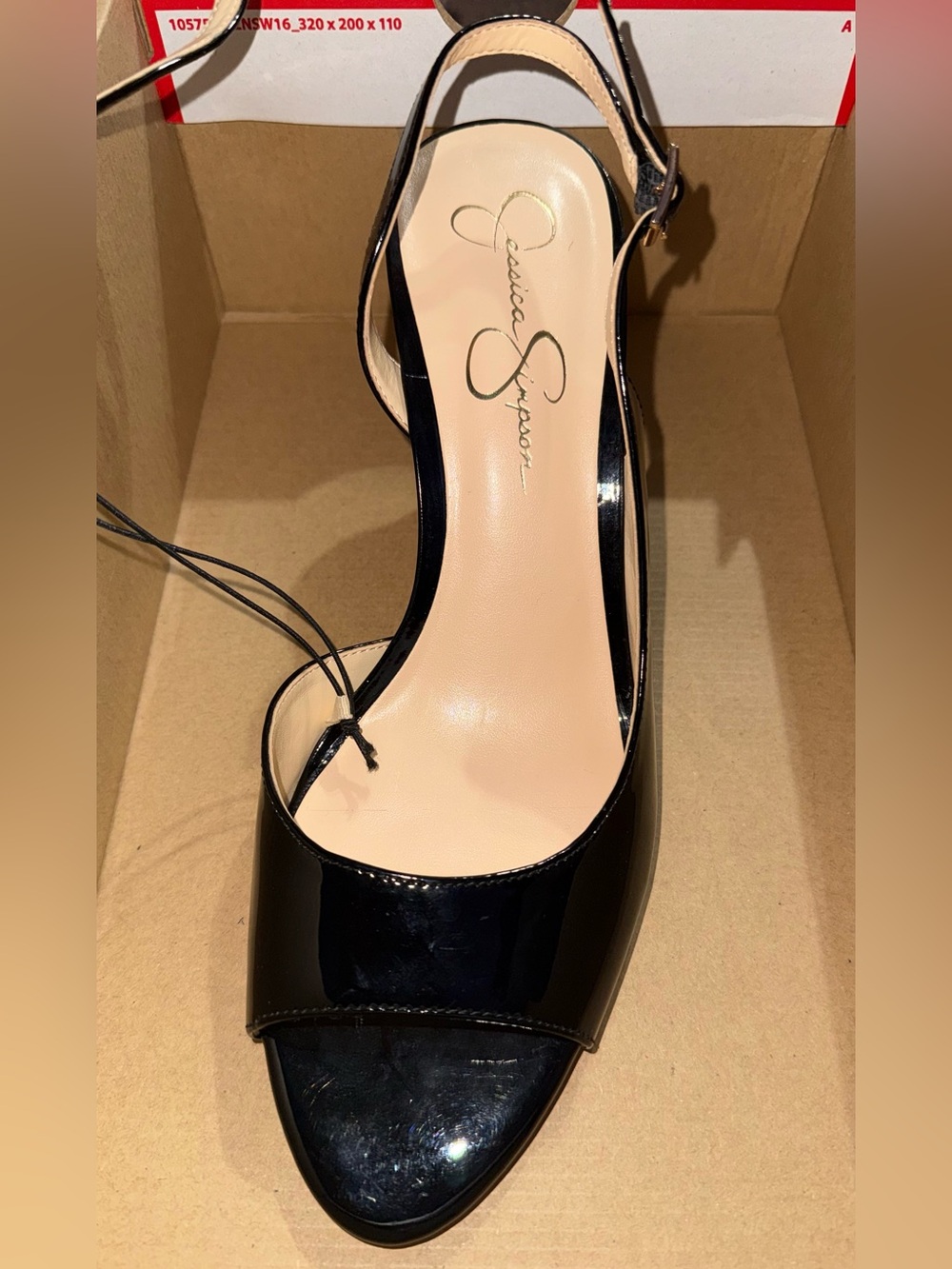 Jessica Simpson Black Peep Toe Slingback Heel Size 10 Women BRAND NEW NEVER WORN